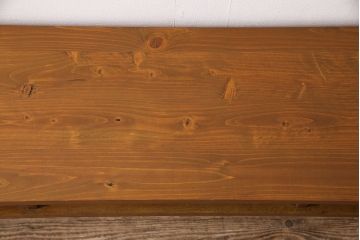 和製アンティーク　天板ヒノキ材　木のぬくもりを存分に味わえる作業台(コンソールテーブル、テーブル)(R-048914)