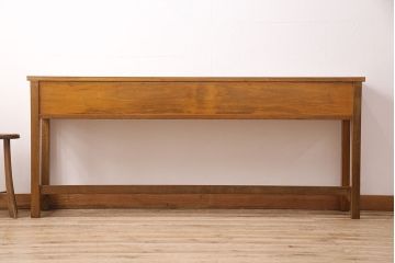 和製アンティーク　天板ヒノキ材　整理しながら作業もはかどる!レトロな作業台(コンソールテーブル、テーブル)(R-048915)
