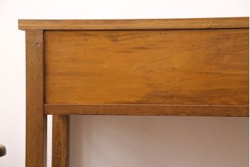 和製アンティーク　天板ヒノキ材　整理しながら作業もはかどる!レトロな作業台(コンソールテーブル、テーブル)(R-048915)