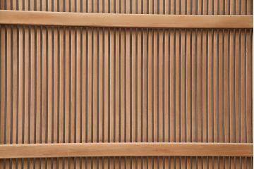 アンティーク建具　腰板ケヤキ材・玉杢　上手物!品のある和の空間作りにおすすめな万本格子戸2枚セット(引き戸)(R-048918)