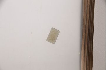 和製アンティーク　ダイヤガラス・クリアガラス・すりガラス　3種類のガラスが醸し出すレトロな雰囲気が魅力のガラス戸1枚(引き戸、建具)(R-048919)