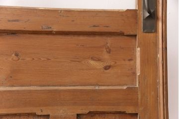 アンティーク建具　パイン材　素朴で温かみのある木の風合いが味わい深いフランスアンティークのドア(ガラス扉、建具)(R-048924)