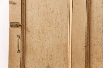 アンティーク建具　パイン材　カントリースタイルにおすすめ!木の風合いが味わい深いフランスアンティークのパネルドア(木製ドア、扉、建具)(R-048925)