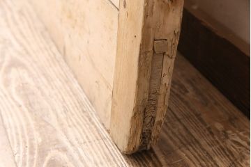 アンティーク建具　パイン材　カントリースタイルにおすすめ!木の風合いが味わい深いフランスアンティークのパネルドア(木製ドア、扉、建具)(R-048925)