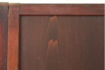 和製アンティーク　木の味わいが楽しめるシンプルなデザインの板戸2枚セット(引き戸、建具)(R-048926)