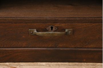 和製アンティーク　引き出し付きが嬉しい!素朴な風合いが味わい深い収納棚(本立て、ブックスタンド、小物収納)(R-048933)