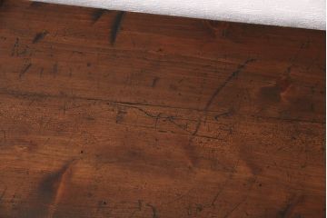 和製アンティーク　年月を経た木味が味わい深い、シンプルな戸棚(収納棚、キャビネット)(R-048934)