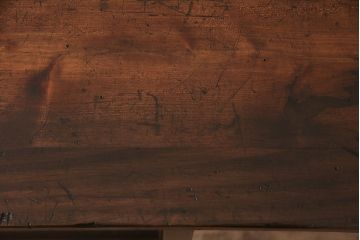 和製アンティーク　年月を経た木味が味わい深い、シンプルな戸棚(収納棚、キャビネット)(R-048934)