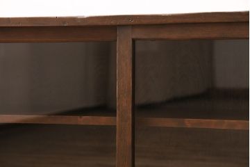 和製アンティーク　年月を経た木味が味わい深い、シンプルな戸棚(収納棚、キャビネット)(R-048934)
