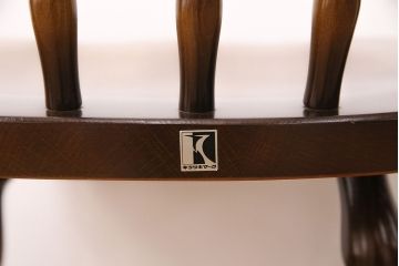 ヴィンテージ家具　飛騨産業　キツツキ　挽き物の意匠が上品な雰囲気漂うウィンザーチェア(椅子、ダイニングチェア、ビンテージ、ウインザーチェア)(R-048946)