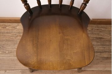 ヴィンテージ家具　飛騨産業　キツツキ　ぬくもり溢れる木肌が魅力的なウィンザーチェア(椅子、ダイニングチェア、ビンテージ、ウインザーチェア)(R-048947)