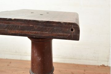 イギリスアンティーク　マホガニー材　象嵌細工入りの高級品!組み立て式ダイニングテーブル(オーバル型、4人掛け、6人掛け、作業台)(R-048955)