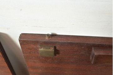 イギリスアンティーク　マホガニー材　象嵌細工入りの高級品!組み立て式ダイニングテーブル(オーバル型、4人掛け、6人掛け、作業台)(R-048955)