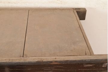 和製アンティーク　使い込まれた味わいが楽しめる、明治大正期の四尺水屋箪笥(4尺、重ね箪笥、収納棚、食器棚)(R-048957)