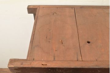 和製アンティーク　使い込まれた味わいが楽しめる、明治大正期の四尺水屋箪笥サイドボード(4尺、収納棚、食器棚)(R-048959)