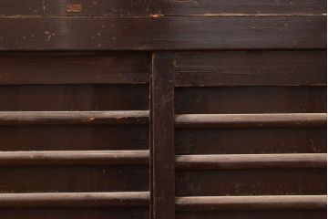 和製アンティーク　使い込まれた味わいが楽しめる、明治大正期の四尺水屋箪笥サイドボード(4尺、収納棚、食器棚)(R-048959)