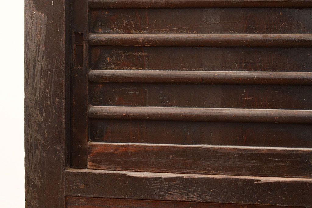 和製アンティーク　使い込まれた味わいが楽しめる、明治大正期の四尺水屋箪笥サイドボード(4尺、収納棚、食器棚)(R-048959)