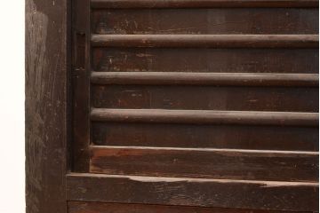 和製アンティーク　使い込まれた味わいが楽しめる、明治大正期の四尺水屋箪笥サイドボード(4尺、収納棚、食器棚)(R-048959)