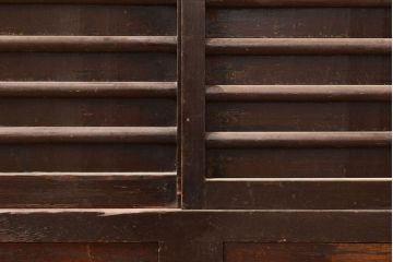 和製アンティーク　使い込まれた味わいが楽しめる、明治大正期の四尺水屋箪笥サイドボード(4尺、収納棚、食器棚)(R-048959)