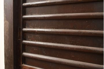 和製アンティーク　使い込まれた味わいが楽しめる、明治大正期の四尺水屋箪笥サイドボード(4尺、収納棚、食器棚)(R-048959)