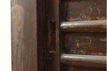 和製アンティーク　使い込まれた味わいが楽しめる、明治大正期の四尺水屋箪笥サイドボード(4尺、収納棚、食器棚)(R-048959)