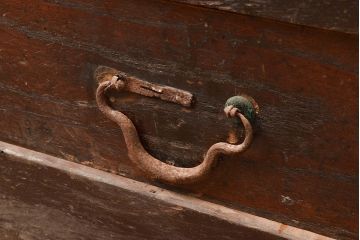 和製アンティーク　使い込まれた味わいが楽しめる、明治大正期の四尺水屋箪笥サイドボード(4尺、収納棚、食器棚)(R-048959)