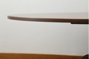 中古　イギリス製　THEODORE ALEXANDER(セオドア・アレキサンダー)　マホガニー材　クラシカルな佇まいのラウンドテーブル(丸テーブル、カフェテーブル)(定価約60万円)(R-048966)
