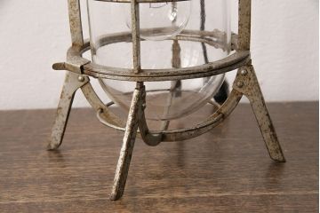 ヴィンテージ照明　星電機製造所　船舶用?　錆びついた風合いがかっこ良い置き型照明(ランプ、スタンドライト、ビンテージ)(R-048971)