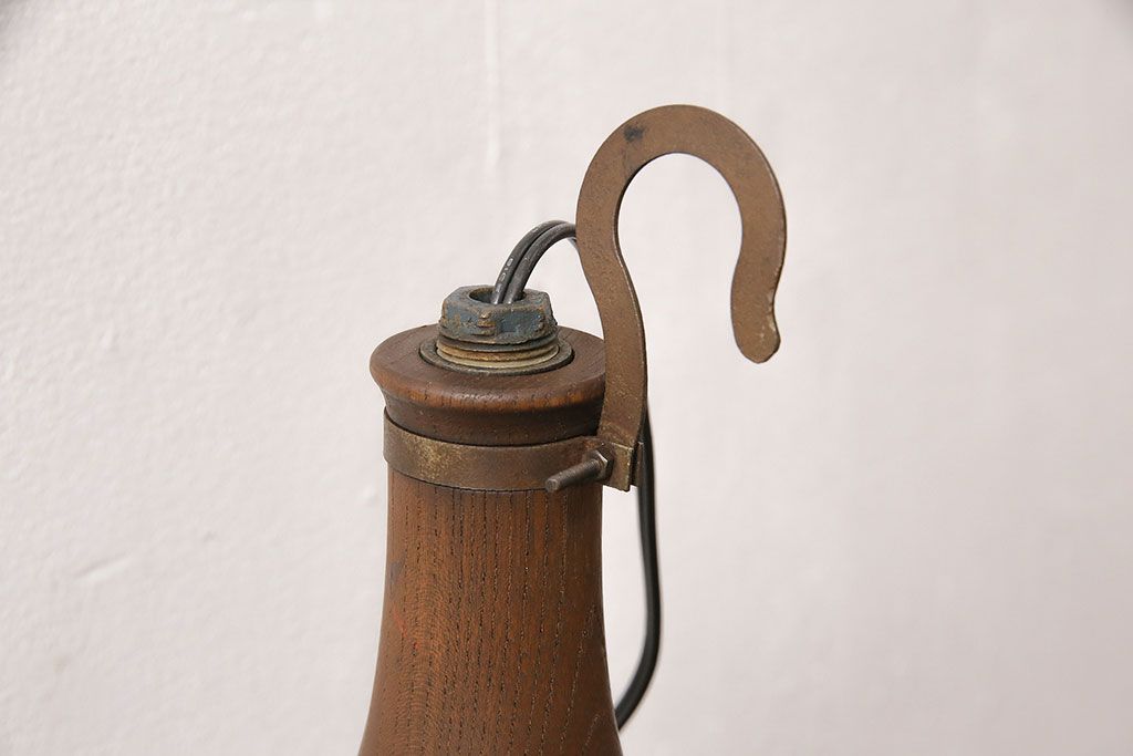 ヴィンテージ照明　星電機製造所　船舶用?　錆びついた風合いがかっこ良い置き型照明(ランプ、スタンドライト、ビンテージ)(R-048971)