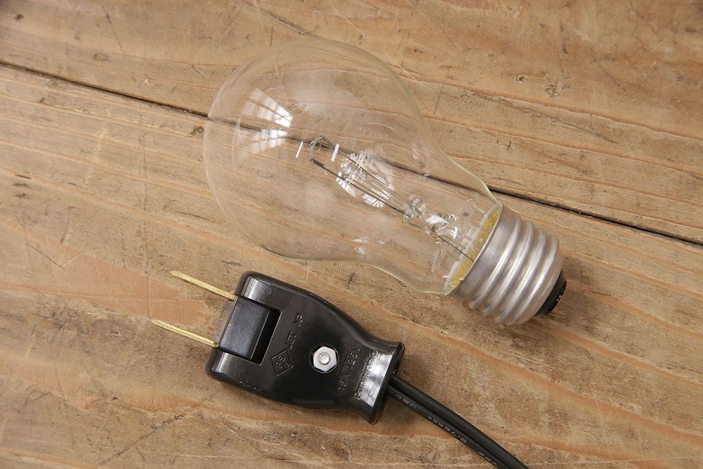 ヴィンテージ照明　星電機製造所　船舶用?　錆びついた風合いがかっこ良い置き型照明(ランプ、スタンドライト、ビンテージ)(R-048971)