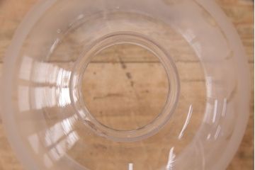 アンティーク照明　美しい切子カットが魅力的なガラスシェードの天井照明(吊り下げ照明、ペンダントライト)(R-048972)