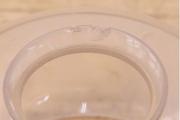 アンティーク照明　美しい切子カットが魅力的なガラスシェードの天井照明(吊り下げ照明、ペンダントライト)(R-048972)