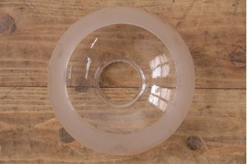 アンティーク照明　美しい切子カットが魅力的なガラスシェードの天井照明(吊り下げ照明、ペンダントライト)(R-048972)