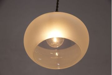 アンティーク照明　ふんわりとした柔らかい光を放つシンプルな天井照明(吊り下げ照明、ペンダントライト)(R-048975)