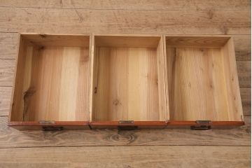 和製アンティーク　品のある佇まいが魅力的な前面ケヤキ材製の時代箪笥ローボード(収納棚、戸棚、キャビネット)(R-048977)