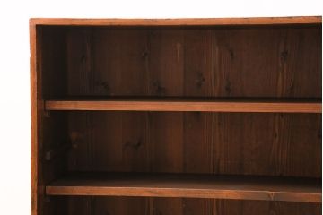 和製アンティーク　見せる収納を楽しめる!シンプルさが魅力の戸棚(収納棚、キャビネット)(R-048982)