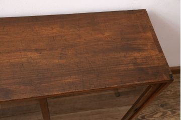 和製アンティーク　見せる収納を楽しめる!シンプルさが魅力の戸棚(収納棚、キャビネット)(R-048982)