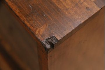 和製アンティーク　見せる収納を楽しめる!シンプルさが魅力の戸棚(収納棚、キャビネット)(R-048982)