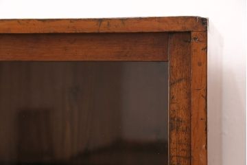 和製アンティーク　見せる収納を楽しめる!シンプルさが魅力の戸棚(収納棚、キャビネット)(R-048982)