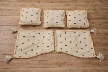 中古　美品　高級品!アメリカから届いたリゾート感漂うソファ&クッションセット(3人掛け)(定価120万円)(R-048991)
