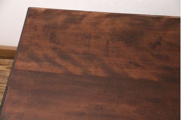 中古　松本民芸家具　レアな逸品!凝った脚のデザインが印象的な#29安川型卓(センターテーブル、ローテーブル)(R-048999)