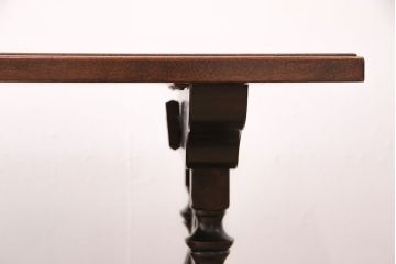 中古　松本民芸家具　レアな逸品!凝った脚のデザインが印象的な#29安川型卓(センターテーブル、ローテーブル)(R-048999)