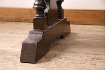 中古　松本民芸家具　レアな逸品!凝った脚のデザインが印象的な#29安川型卓(センターテーブル、ローテーブル)(R-048999)