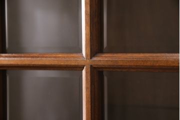 和製ビンテージ　松本民芸家具　シックな書斎づくりにおすすめのC型書棚(ブックケース、本棚、本箱、飾り棚、収納棚、ヴィンテージ)(定価約63万円)(R-049001)