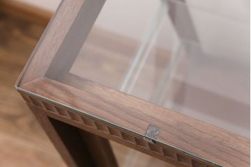 【オーダー注文・受注生産商品】ラフジュ工房オリジナル　こだわりのディスプレイコーナーにおすすめなナラ材製のガラスケース(ショーケース、陳列棚)(R-049004)