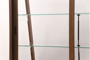 【オーダー注文・受注生産商品】ラフジュ工房オリジナル　こだわりのディスプレイコーナーにおすすめなナラ材製のガラスケース(ショーケース、陳列棚)(R-049004)