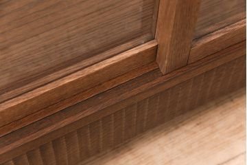 【オーダー注文・受注生産商品】ラフジュ工房オリジナル　こだわりのディスプレイコーナーにおすすめなナラ材製のガラスケース(ショーケース、陳列棚)(R-049004)