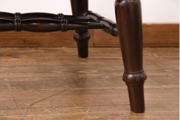 中古　松本民芸家具　存在感のあるホイールデザインが格好良い大キャプテンチェア(椅子、アームチェア、ウィンザーチェア、ウインザーチェア)(定価約26万円)(R-049011)