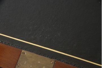 イギリスアンティーク　マホガニー材　高級品!猫脚とパーケットがおしゃれなライティングビューロー(簿記机、在宅ワーク、在宅用ワークデスク)(R-049016)
