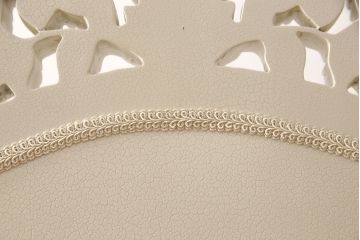 中古　イギリス製　ロココ様式　華やかなバラの装飾が印象的な可愛らしいドレッサー(定価約45万円)(鏡台)(R-049022)